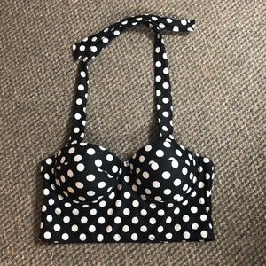 Polka Dot Bikini Top